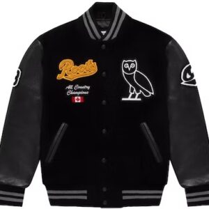 OVO Roots Varsity Jacket Black