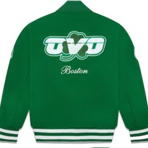 OVO x NBA Celtics Varsity Jacket Green